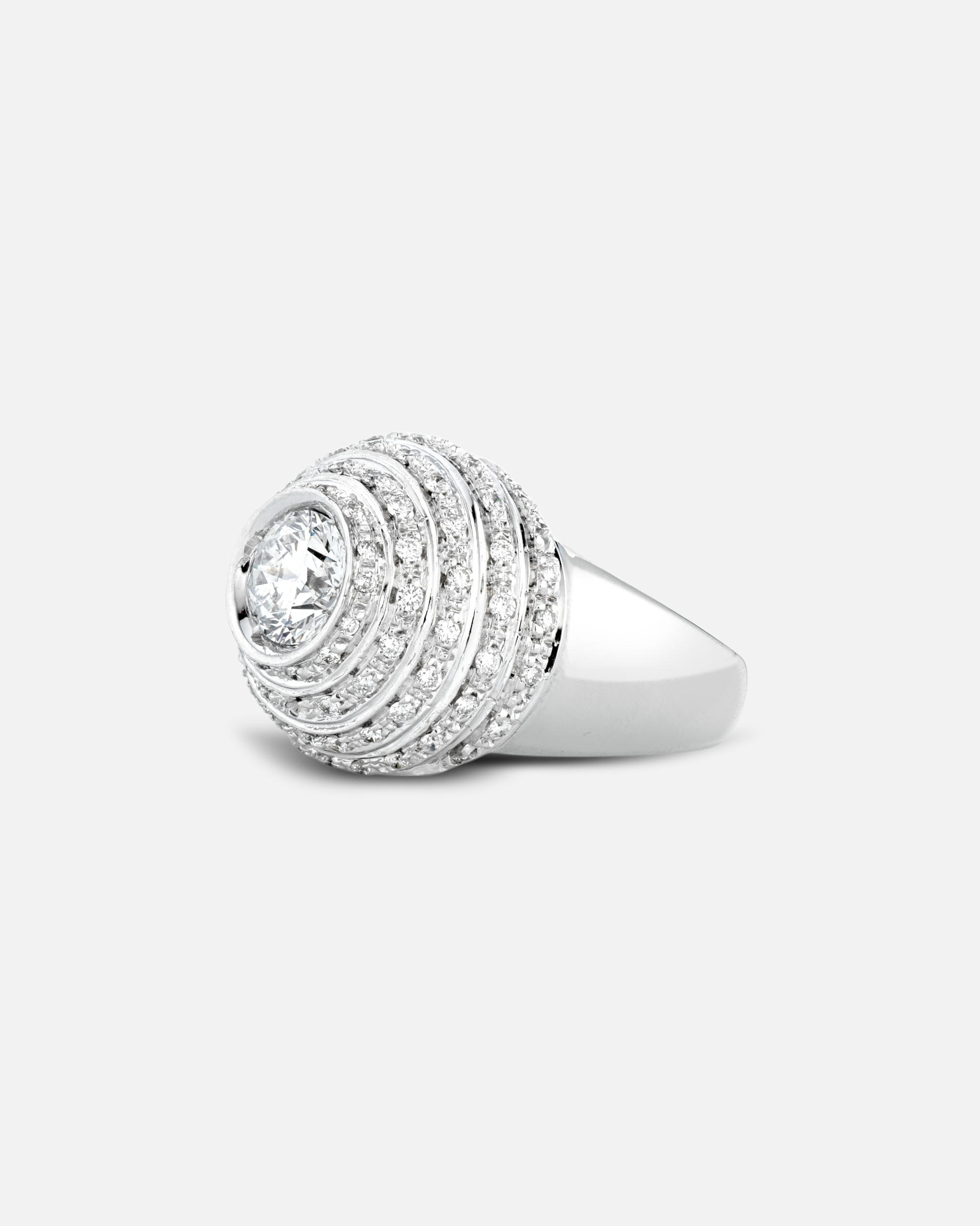 Eruption Diamond Dome Ring