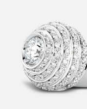 Eruption Diamond Dome Ring