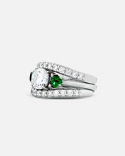 Triad of Emeralds Ring