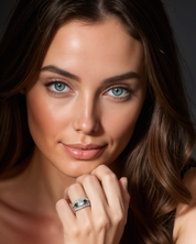 Triad of Emeralds Ring
