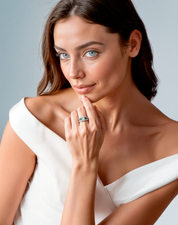 Triad of Emeralds Ring